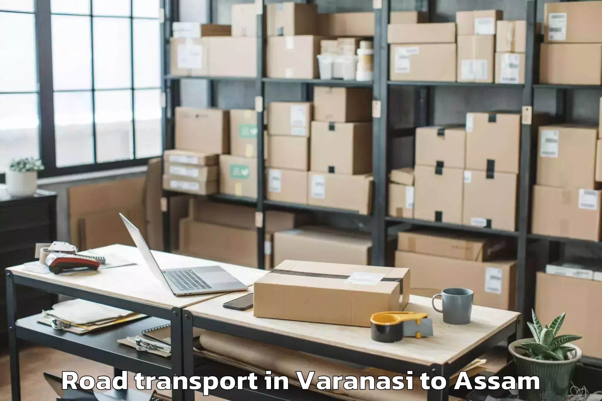 Book Varanasi to Goshaingaon Road Transport